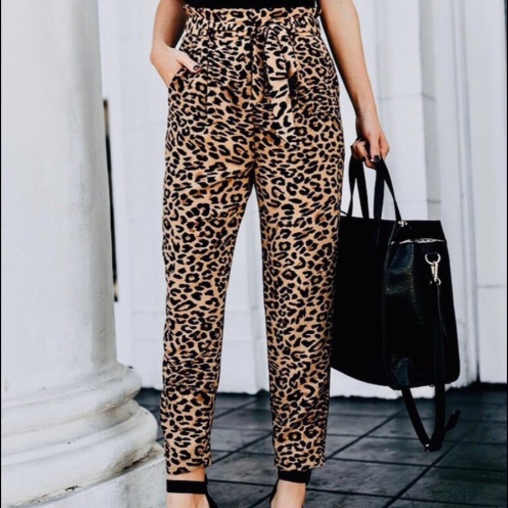 Bold Elements Womens Paperbag Waist Pant - Plus